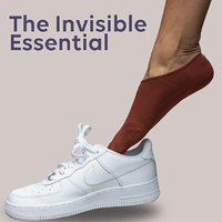Chaussettes invisibles pour femmes et hommes, en coton mélangé tricoté, antidérapantes, chaussettes cachées invisibles