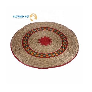 Coussin rond en jonc de mer, style moderne, écologique, pour décoration intérieure - Product Image 2