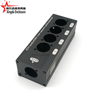 Boîtier électronique en aluminium RJ45 XLR DMX Extender Mâle/Femelle pour scène, studio d'enregistrement, Gigabit Ethernet, signal haute vitesse