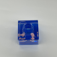 Porte-stylo à sable mouvant sur le thème de l'océan, en acrylique transparent avec figurines flottantes de pingouin et de dauphin, organisateur de papeterie de bureau