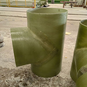 Antienvejecimiento FRP Tee GRP Pipeline Tee para ramificación de tuberías industriales al aire libre - Product Image 1