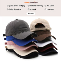 Gorra de Béisbol Deportiva Sin Estructura, de Algodón Lavado, Lisa, Suave, de 40 Colores, Envío Rápido