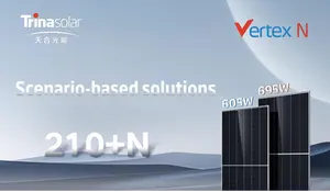 ट्रिना सोलर वर्टेक्स एन प्रकार फोटोवोल्टिक पैनल 660w 670w 680w 690w 695w 700 वाट सौर ऊर्जा पैनल मूल्य