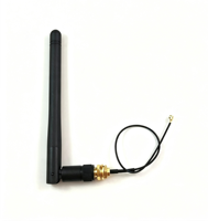 Antenne WiFi pliable 2,4 GHz, antenne de routeur, carte réseau sans fil, antenne à gain élevé avec câble adaptateur
