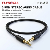 Câble audio stéréo 3,5 mm en PVC, câble vidéo, câble audio mâle-mâle, câble audio auxiliaire pour casque, systèmes audio domestiques, haut-parleurs