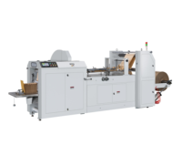 Machine à fabriquer des sacs en papier à fond en V Lilin LMD-400 à haute productivité pour les sacs à ordures et les sacs à ciment