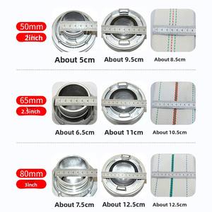 خرطوم إطفاء حريق مرن 3 بوصة 8 بار، مع بكرة خرطوم تنظيف، غطاء، مسدس رش، ورشاش حريق، مناسب للأحماض - Product Image 5