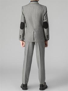 Costume de Cérémonie Garçon <span class=keywords><strong>Gris</strong></span>, Veste Simple pour Mariage, Blazers Tenues d'Anniversaire pour Enfants - Product Image 4