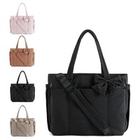 Sac à main de voyage matelassé personnalisé léger pour infirmière, sac à main pour ordinateur portable en nylon gonflé, avec bandoulière