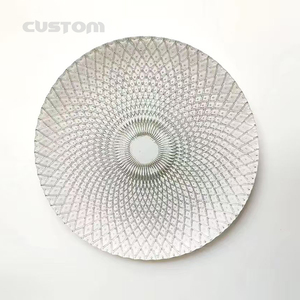 Tùy Chỉnh Nhà Bếp Nhà Hàng Khách Sạn Nhà Bữa Ăn Tối Tấm Giá Tốt Nhất Thủy Tinh Bữa Ăn Tối Các Món Ăn Sạc Tấm - Product Image 1