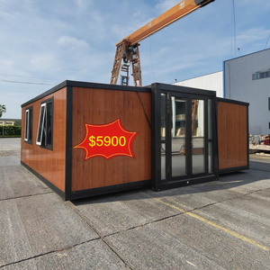 20ft sang trọng đúc sẵn Di động <span class=keywords><strong>Tiny</strong></span> nhà sẵn sàng để tàu 2 phòng ngủ phòng tắm nhà bếp gấp mở rộng container nhà - Product Image 1