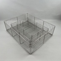 Panier en maille métallique en acier inoxydable pour stérilisation, plateau d'autoclave médical et panier à pain de cuisine