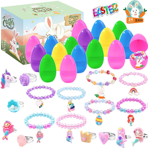 Œufs <span class=keywords><strong>en</strong></span> <span class=keywords><strong>plastique</strong></span> imprimés et peints pour le printemps, œufs à ouvrir, bricolage, cadeau de fête, jouet éducatif, unisexe - Product Image 6