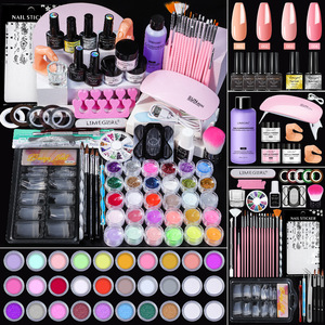 <span class=keywords><strong>Kit</strong></span> de <span class=keywords><strong>Uñas</strong></span> Acrílicas con Polvo Brillante y Decoraciones <span class=keywords><strong>para</strong></span> Niñas, Set Completo de Accesorios, Gel UV y Polvo Acrílico - Product Image 2