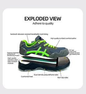 <span class=keywords><strong>Scarpe</strong></span> <span class=keywords><strong>Antinfortunistiche</strong></span> da <span class=keywords><strong>Uomo</strong></span> Leggere all'Ingrosso, Antiscivolo e Antiperforazione con Punta in Acciaio per Uso in Fabbrica - Product Image 6