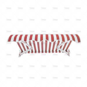 Aluminium 7M dapat diperpanjang sisi penuh kaset Manual kanopi ditarik putih jendela bermotor untuk balkon kanopi hujan - Product Image 1