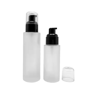 Wholesale Luxury Transparent <b>Glass</b> Cosmetic <b>Pump</b> <b>Bottles</b> Empty Skincare Body Lotion Serum Dispenser OEM/ODM - Product Image 5