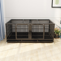 Haute qualité intérieur galvanisé tuyau carré Villa chat Cage couche cage pour animaux de compagnie métal grandes Cages pour chats