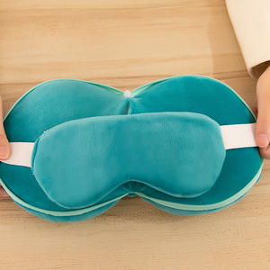 Almohada de Viaje con Forma de Pingüino de Dibujos Animados, Multifuncional, Fácil de Transportar, con Bolsa de Oso, Relleno de Algodón PP, Antifaz para Dormir, Soporte para el Cuello, OEM ODM - Product Image 4