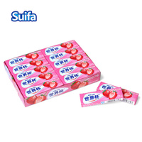 Chewing-gum végétalien aux saveurs de fruits personnalisées de haute qualité, cinq bâtonnets dans une boîte/bouteille/sac en provenance de Chine