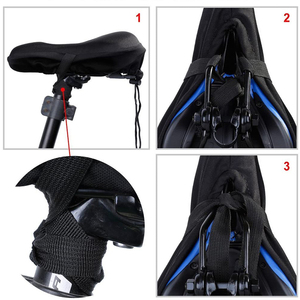 Funda de <span class=keywords><strong>Asiento</strong></span> de <span class=keywords><strong>Bicicleta</strong></span> Universal de <span class=keywords><strong>Gel</strong></span> y Espuma Viscoelástica, Resistente al Polvo y Cómoda, para Bicicletas de Carretera, BMX, Cruiser y Bicicletas Infantiles - Product Image 5