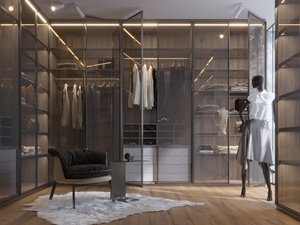 Sang Trọng Hiện Đại Đi Bộ Trong Tủ Quần Áo Tủ Quần Áo Para Habitacion Tùy Chỉnh Hệ Thống Thiết Kế Gỗ Phòng Ngủ Tủ Cho Phòng Ngủ Mở Tủ Quần Áo - Product Image 6