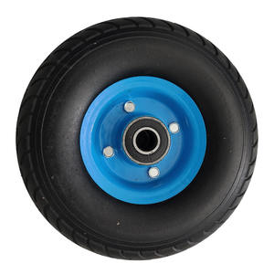 عالية الجودة اليد كيس شاحنة عربة عربة 10 بوصة 3.50-4 عجلات مطاطية صلبة - Product Image 1