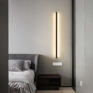 Gran oferta, decoración, luz de pared led, dormitorio interior, mesita de noche, pasillo, tira larga negra, accesorios de iluminación de pared - Product Image 5