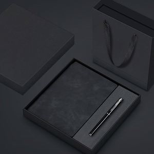 A5 Leather Journal Customized Business <b>Office</b> Notebook Diary Corporate <b>Gift</b> Set Pen Wholesale Promotional Offer - Product Image 2