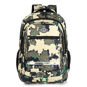 New cross-border trendy cool camo print wear-resistant transparent multi-compartment large-capacity <b>backpack</b> - Product Image 4