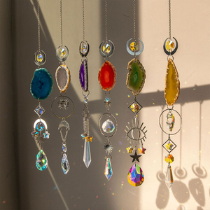 Oferta Especial: Prisma de Cristal de Ágata Boho para Ventana, Ideal para Atrapasueños DIY, Reiki y Adorno Curativo - Product Image 3