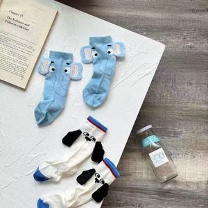 Детские носки унисекс с 3D-принтом милых слонов и щенков, уникальный, необычный, модный мультяшный дизайн, носки с индивидуальным логотипом - Product Image 2