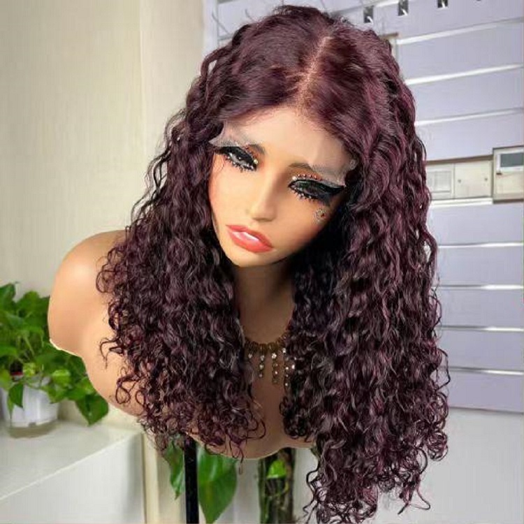 #99J water curly wig