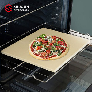 Losa de <span class=keywords><strong>piedra</strong></span> de pizza de <span class=keywords><strong>cordierita</strong></span> duradera Tablero de aislamiento de cerámica fácil de limpiar Ladrillo refractario de <span class=keywords><strong>piedra</strong></span> reutilizable para hornear - Product Image 4
