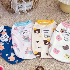 Gilet pour chien imprimé ours, T-shirt fin et respirant pour chiot, Pull pour chat, Sweat-shirt pour animaux de compagnie, Costumes pour Chihuahua, Vêtements pour chien d'été - Product Image 5