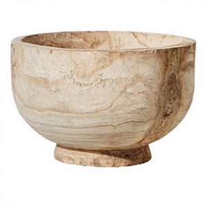 Bol à salade ZUQA en bois massif léger, résistant à la chaleur, écologique, sûr pour les aliments, de qualité supérieure, moderne, artisanal, 7 pouces - Product Image 1