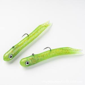 NUEVO OEM 12cm 30g Material TPR Agregar <span class=keywords><strong>sabor</strong></span> a pescado y sal Señuelo suave Cebo de pesca de lubina de plástico Tubo de cebo suave Señuelo de pesca de gusano - Product Image 3