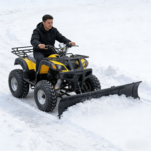 Soprador de Neve Elétrico para Uso Doméstico com Controle Remoto Amarelo 122kg Motor Principal Eficiente Removedor de Neve RC - Product Image 1