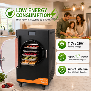 Bomba de engranajes para liofilizador automático de grado profesional 110V, uso comercial, procesamiento de alimentos, fabricación de dulces y alimentos para mascotas, acero inoxidable SUS304 - Product Image 2