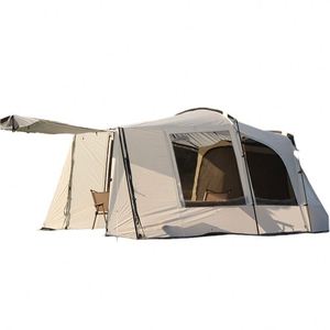 Tente tunnel extensible pour camping en plein air, toutes saisons, portable, résistante à la pluie, pour SUV Tesla, petite voiture, voyage en famille, 3-4 personnes - Product Image 1