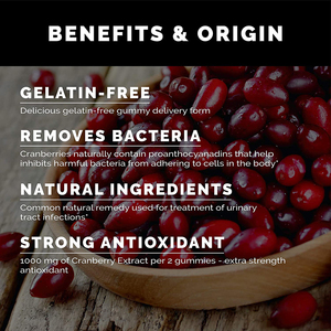 Complément alimentaire végétalien à la cranberry en gummies pour adultes, marque privée, soutien à la santé des voies urinaires - Product Image 5