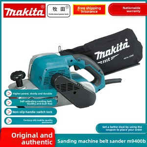 <span class=keywords><strong>Ponceuse</strong></span> à bande électrique <span class=keywords><strong>Makita</strong></span> M9400B, qualité industrielle, portable, légère, 940W, diamètre du disque 100mm, machine à poncer - Product Image 2