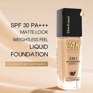 Maquillaje al por mayor <span class=keywords><strong>de</strong></span> marca blanca, cobertura completa 24h, cuidado <span class=keywords><strong>de</strong></span> la piel, SPF30 PA +++ mate, resistente al agua, sensación sin peso, base líquida, 40ml - Product Image 2