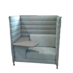 Ghế <span class=keywords><strong>Sofa</strong></span> Một Chỗ Ngồi Văn Phòng Hiện Đại Lưng Cao Riêng Tư Với Máy Tính Bảng Để Bán - Product Image 4