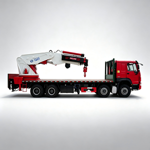 Suministro Directo de Fábrica, Camión Grúa HOWO 8X4 de 80 Toneladas con Pluma Hidráulica Articulada, Gran Capacidad de Carga, Grúa Montada en Camión con Brazo Plegable - Product Image 1