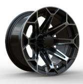 Ruote da Golf Cart da <span class=keywords><strong>14</strong></span> "nero tempesta/lavorate su pneumatici da 205/30 (18") - Product Image 2