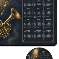 Tapis de bureau vintage style jazz, ensemble de sous-verres ronds, tapis de souris rétro 2027, tapis de table XL, cadeau promotionnel