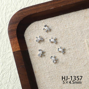 Japanse Zoete Elegantie Mini Bloem Nail Art Charms Sieraden Vlinderdas Parel Decor Diy Ballet Afgeronde Vingernagels Accessoires - Product Image 5