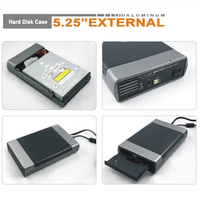 Box Esterno per Unità Ottica USB 2.0/USB 3.0 SATA da 5,25 Pollici, Adattatore per Windows XP e Mac PC
