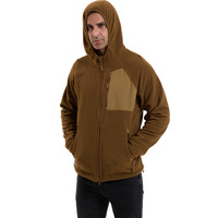 Veste polaire à capuche d'hiver avec doublure softshell, vêtements thermiques d'extérieur, vêtements décontractés pour hommes, randonnée